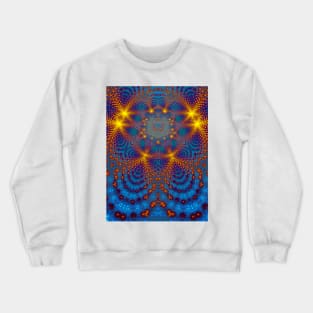 Kaleidoscope Fractal Beam Portrait Crewneck Sweatshirt